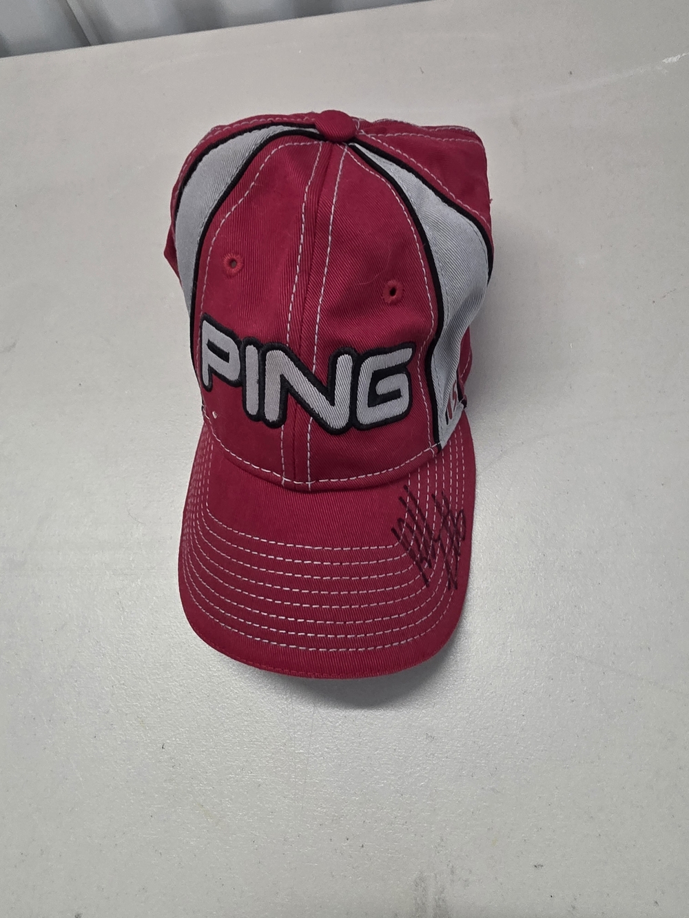 Ping G15 Adjustable Hat Cap Autographed (Unknown)